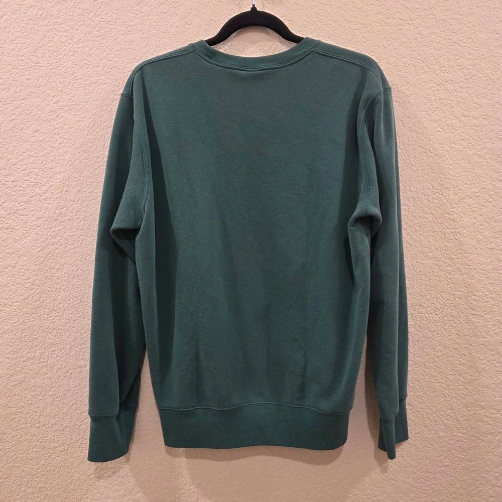 Uniqlo UT Disney Donald Duck Sweatshirt Teal Green Embroidered Mens Medium